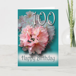 Blommigt 100-dagars Grattis Kort