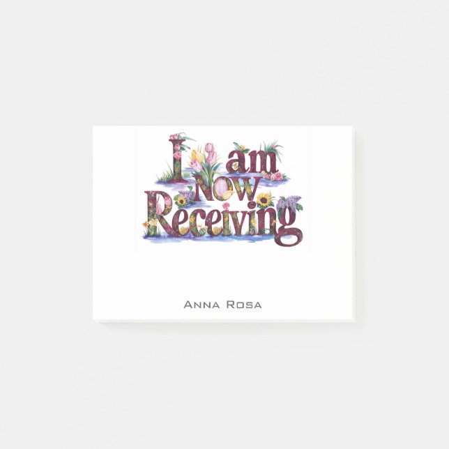 *~* Blommigt 12 I FÅR NU AP85-manifestering Post-it Block (Framsida)