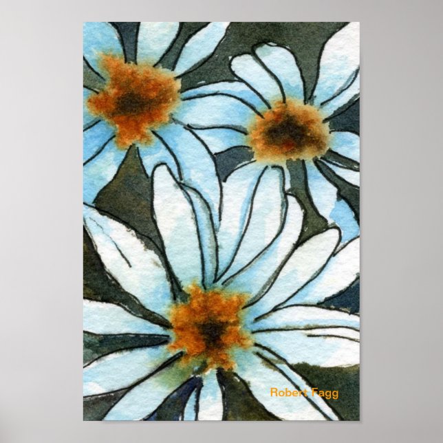 Blommigt #1 Art Skriv ut Poster (Framsidan)