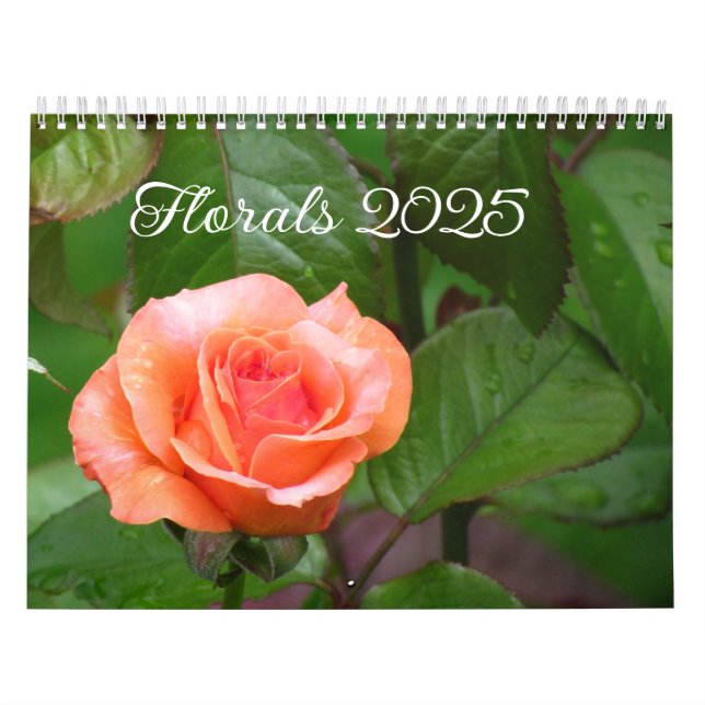 Blommigt 2025-kalender kalender (Omslag)