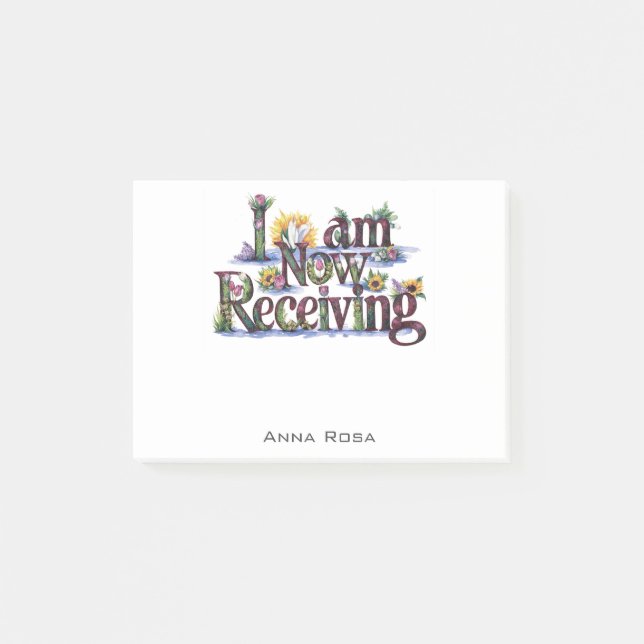 *~* Blommigt 21 I FÅR NU AP85-manifestering Post-it Block (Framsida)