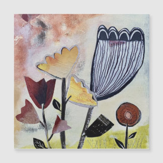 Blommigt 2 Magnetkort