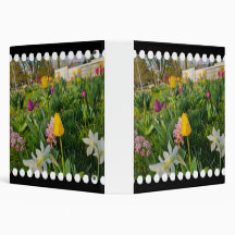Blommigt 3-Ring Binder