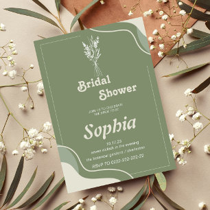 blommigt 70S RETRO groovy hippie MÖHIPPA Inbjudningar