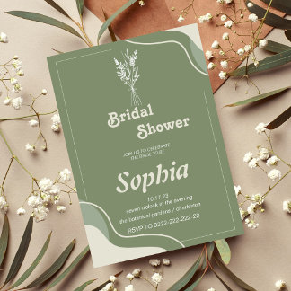 blommigt 70S RETRO groovy hippie MÖHIPPA Inbjudningar