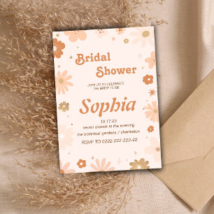 blommigt 70S RETRO groovy hippie MÖHIPPA Inbjudningar