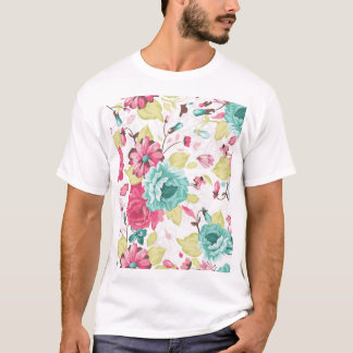 Blommigt Abstrakt Elegance Seamless Background. T Shirt
