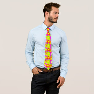 Blommigt Abstrakt Neck Tie Slips