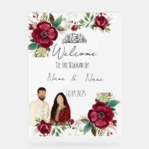 Blommigt acrylic Nikkah