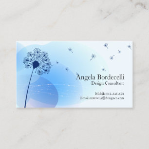 Blommigt Affärskort Gentle Dandelion Visitkort