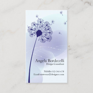 Blommigt Affärskort Gentle Dandelion Visitkort