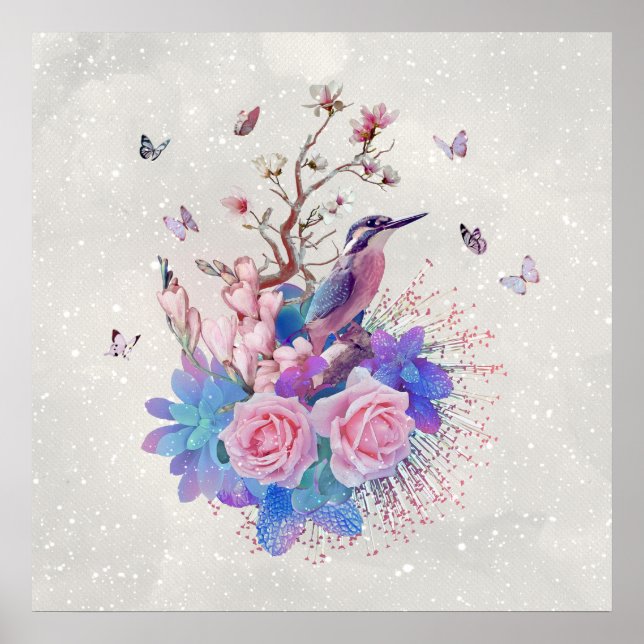 BLOMMIGT ALCEDO ATDENE POSTER (Framsidan)