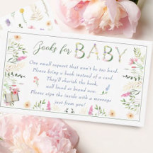 Blommigt Alphabet Baby Shower Bokar för Baby