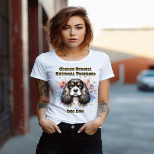 Blommigt American Cocker Spain T Shirt