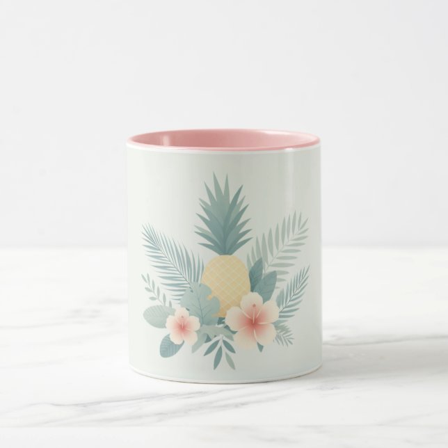 Blommigt Ananas & Hawaiian Mugg (Center)