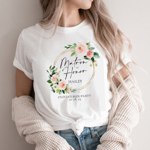 Blommigt andedräkt för Personlig av honor T Shirt