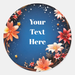 Blommigt Anpassade Sticker Party/Bröllop Runt Klistermärke