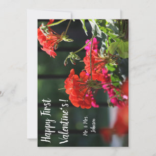 blommigt anpassade valentins dagskort tack kort
