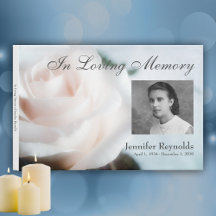 Blommigt Anpassningsbar Foto Memorial Funeral Cond