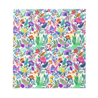 Blommigt Anteckningsblock