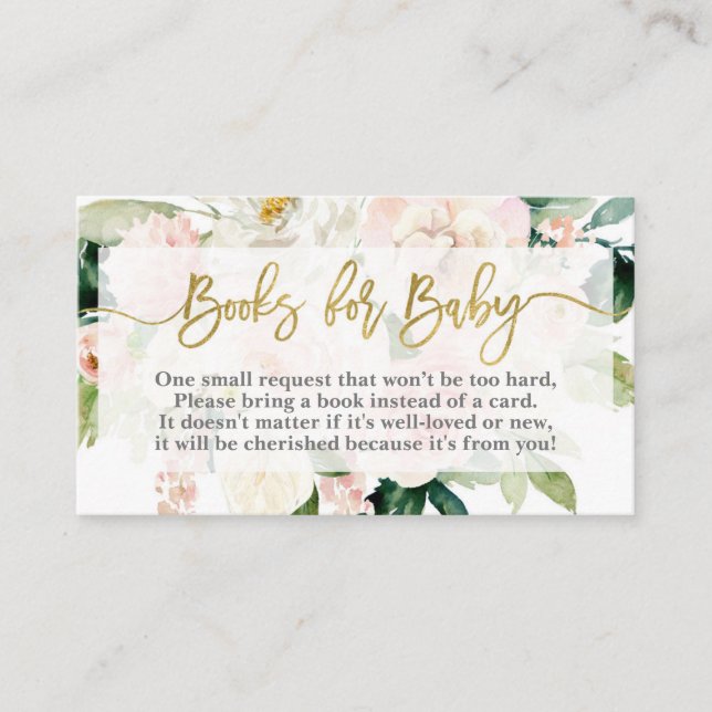 Blommigt anurum ger ett bok-kort tilläggskort (Framsida)