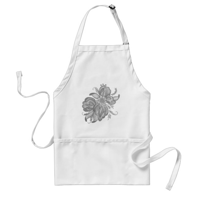 Blommigt Apron Förkläde (Framsidan)