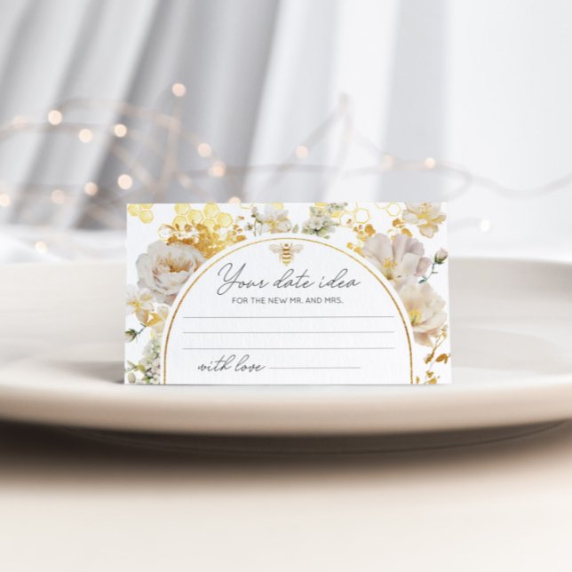 Blommigt är "Date night"-idéer. Datum burk Tilläggskort (Skapare uppladdad)