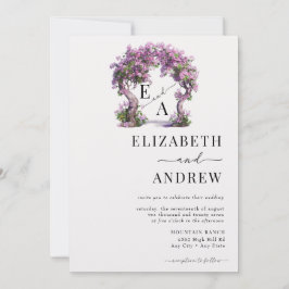 Blommigt Arch | TRÄD BRÖLLOP Inbjudningar