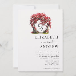 Blommigt Arch | TRÄD BRÖLLOP Inbjudningar