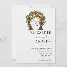 Blommigt Arch | TRÄD BRÖLLOP Inbjudningar