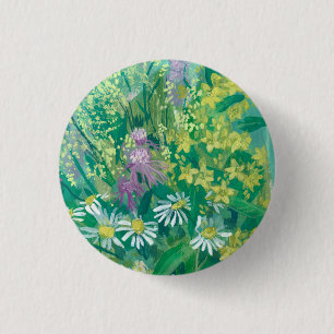 Blommigt Art av Summer Bloom Wildblommor Meadow Fl Knapp