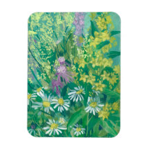 Blommigt Art av Summer Bloom Wildblommor Meadow Fl