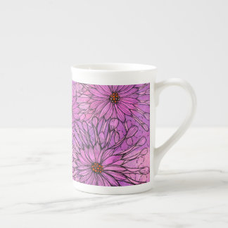 Blommigt Art i African Daisy Cape Daisy Rosa Flowe Benporslin Mugg