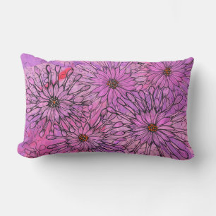 Blommigt Art i African Daisy Cape Daisy Rosa Flowe Lumbarkudde
