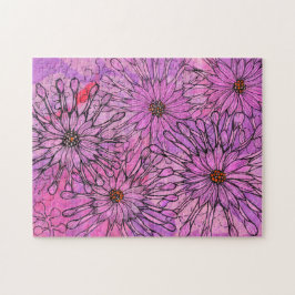 Blommigt Art i African Daisy Cape Daisy Rosa Flowe Pussel