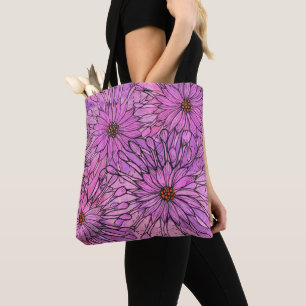 Blommigt Art i African Daisy Cape Daisy Rosa Flowe Tygkasse