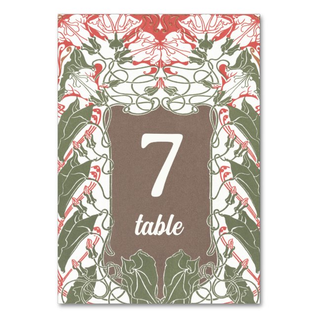 BLOMMIGT ART NOUVEAU 2 BORDSNUMMER (Framsidan)