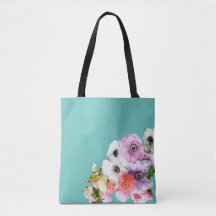 Blommigt Art Tote Bag