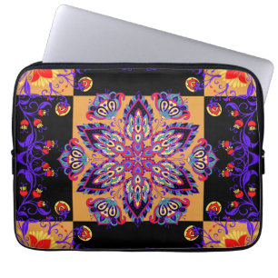 Blommigt Art, våldsam natur Laptop Fodral