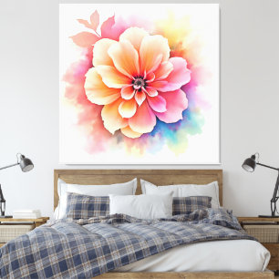 Blommigt Artistry Oveiled design Canvastryck