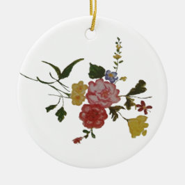 Blommigt Artwork Japansk blomma Julgransprydnad Keramik