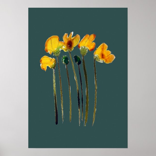 Blommigt Artwork Poster (Framsidan)