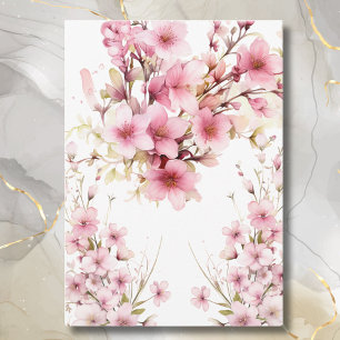 BLOMMIGT ATT GÅ MED VELLUM WEDING-INBJUDAN INBJUDNINGAR