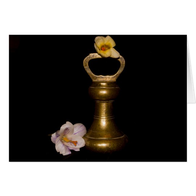 Blommigt Attraktion Hälsningskort (Framsidan Horizontal)