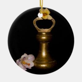 Blommigt Attraktion Julgransprydnad Keramik