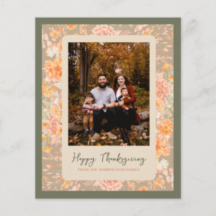Blommigt Autmn Fall Happy thanksgiving Photo Helgd