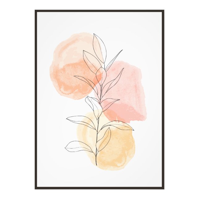 blommigt av abstrakt fototryck (Framsidan)