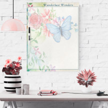 Blommigt av anpassningsbar Text Butterfly and Flow