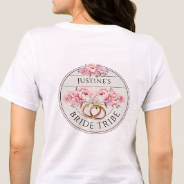Blommigt av anpassningsbarna Bride Tribe T Shirt