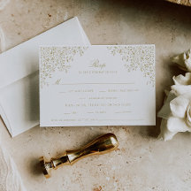 Blommigt av Antique Guld Vintage Line Art